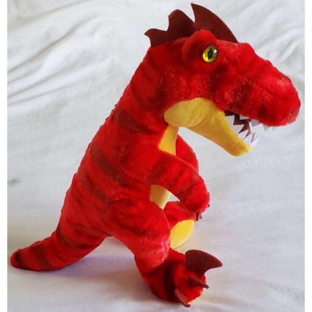 Build A Bear Workshop Red Dinosaur TREX Velociraptor Raptor Plush 19 inch
